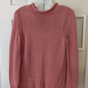 J Crew Always Pink Rollneck Sweater